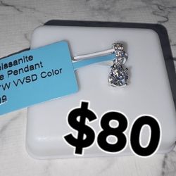 925 Sterling Silver Moissanite 