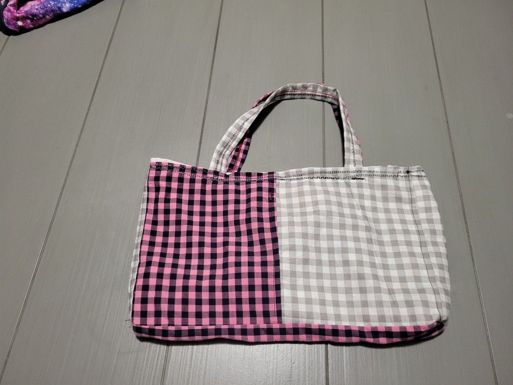 Pink And Grey Reversible Bible Bag