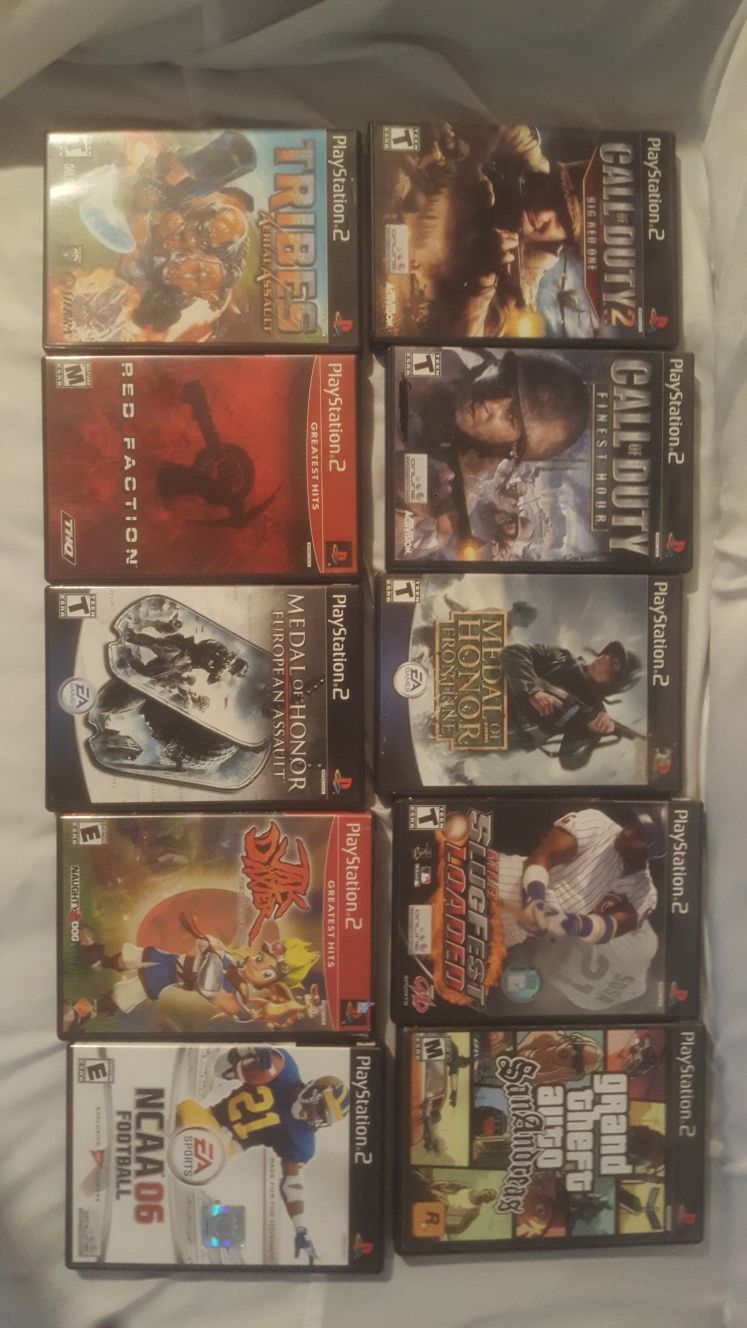 PS2 games for sale $4 each. Local sale or shipping.
