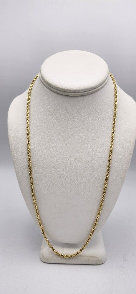 14kt Gold Rope Chain 23.8G 24"