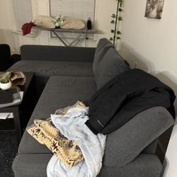 IKEA L Shaped Sofa With Covertible Sleeper Section