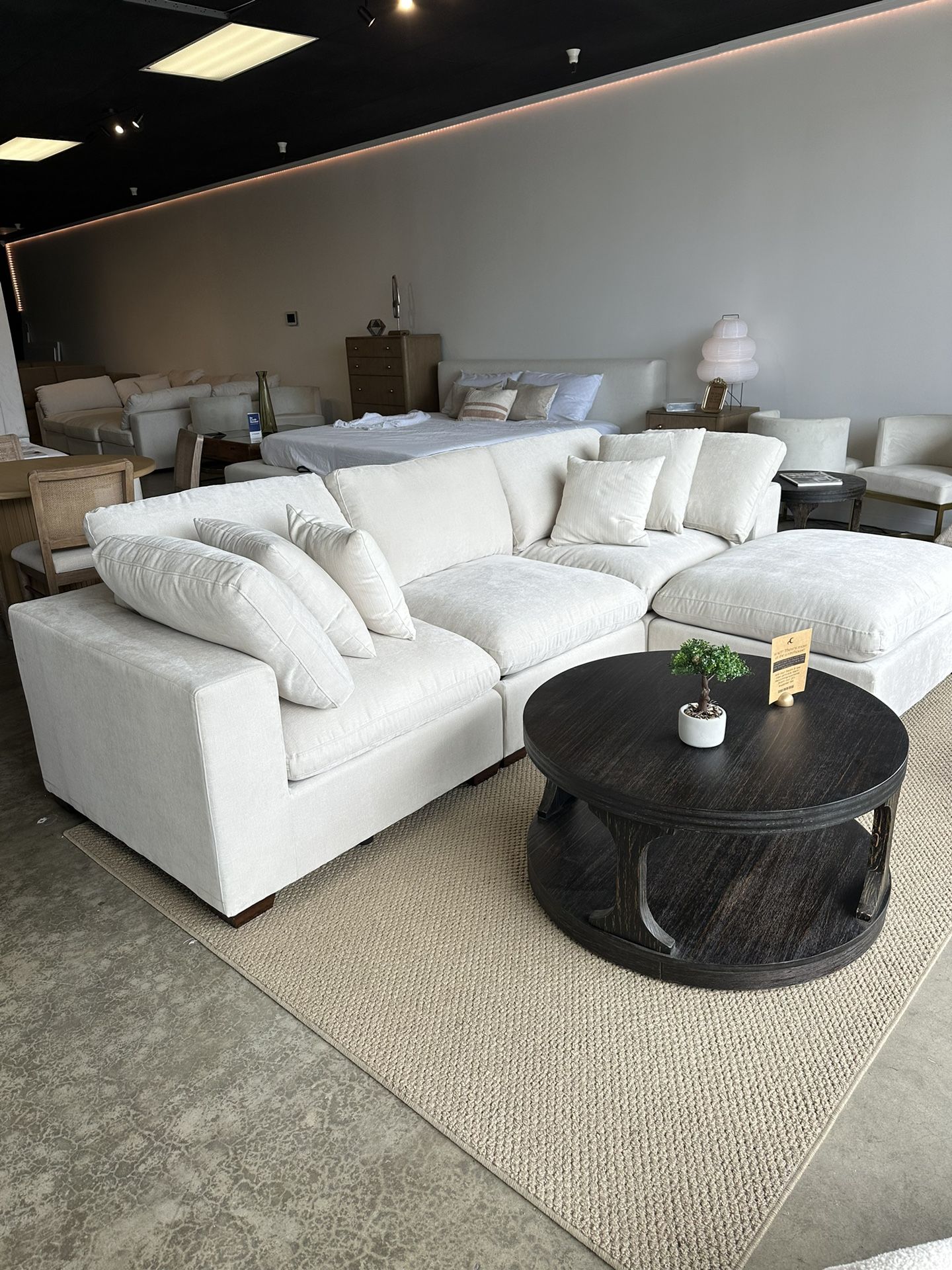 NEW Modular Cloud Sofa Sectional With Ottoman Chaise — FREE Delivery