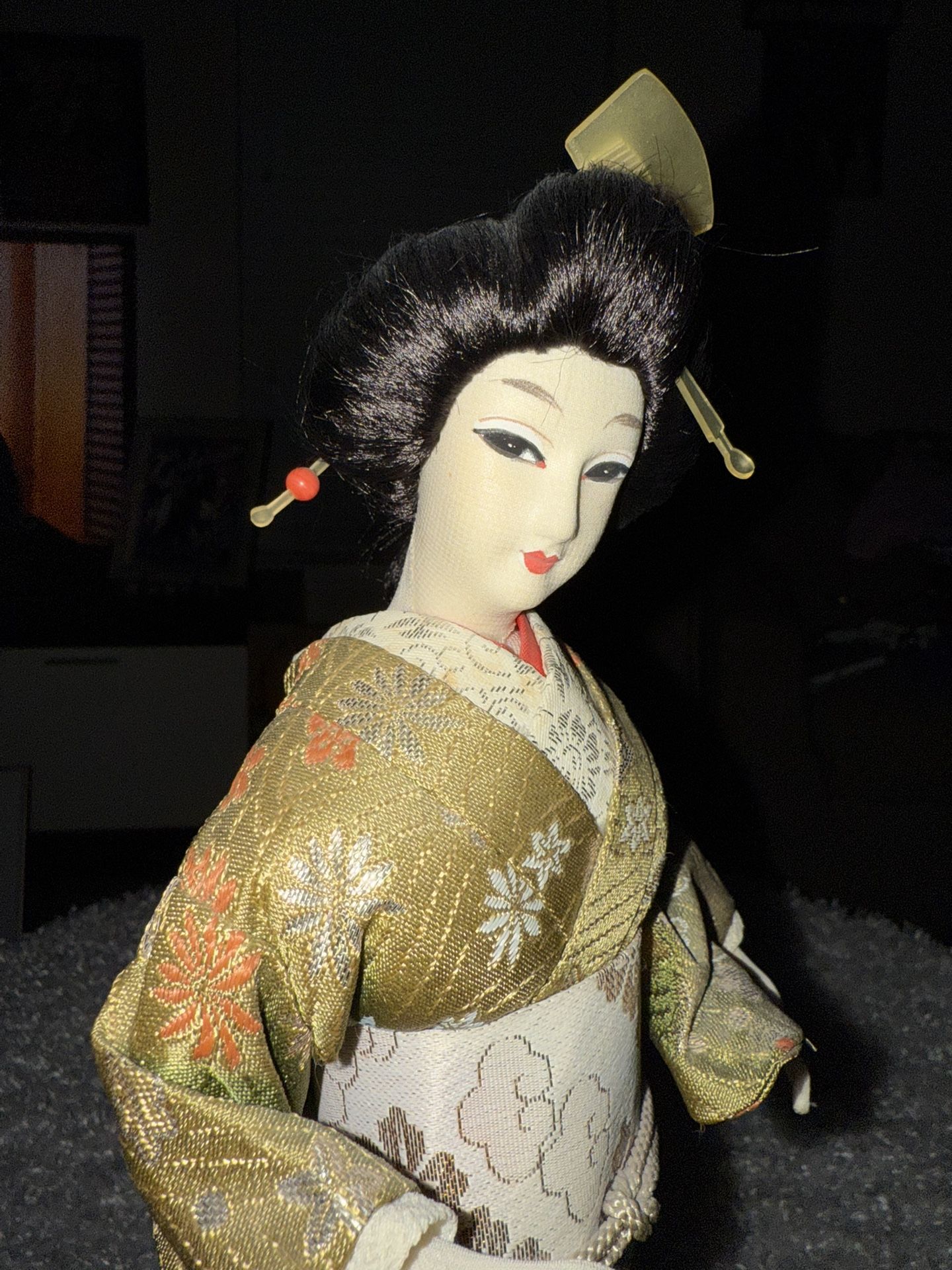 Vintage Original Large Japanese Geisha Doll.