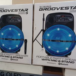 15" woofer loud Bluetooth Party Speaker With stand and 🎤.  Brand New