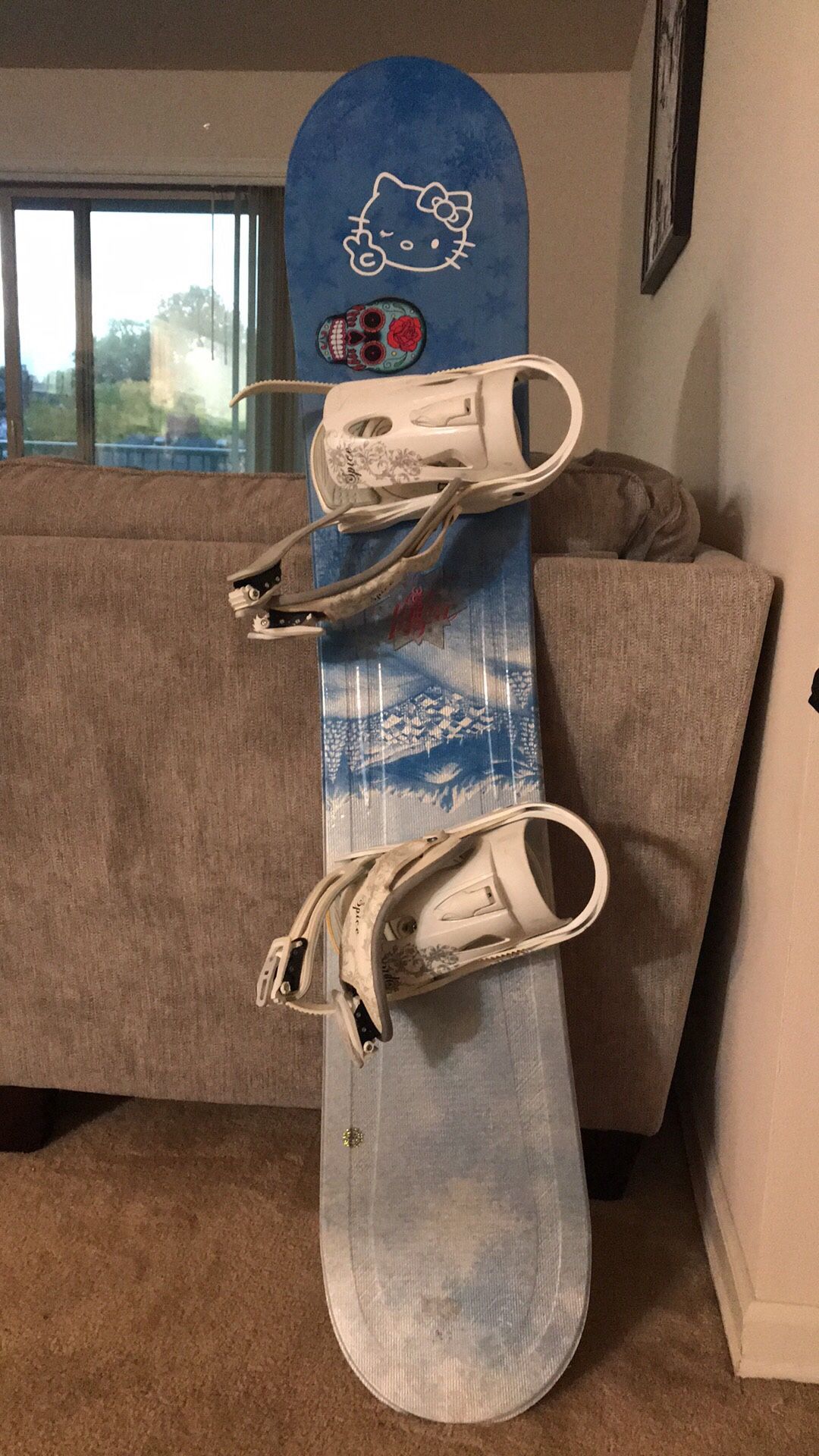 LTD Betty snowboard 139 with bindings!