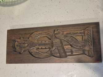 Butter cookie mold vintage wood