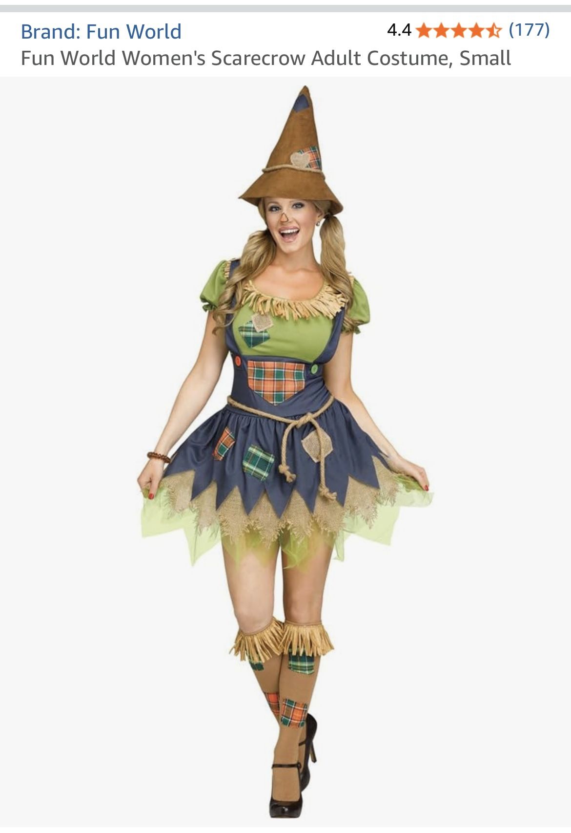 Scarecrow Halloween Costume Small