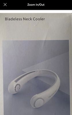 Bladeless Neck Cooler Cat-Neck Fan White 3 Speeds Model A206