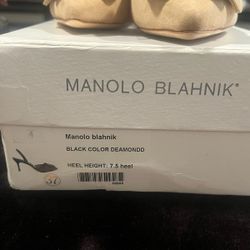 Manolo Blahnik Suade High Heels 