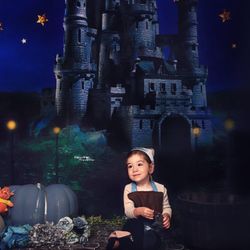 Cinderella Castle Kate Cloth Backdrop 8x8 Wrinkle Free 