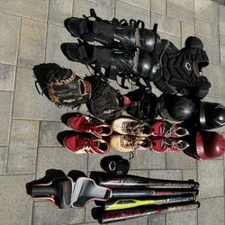 Used baseball gear