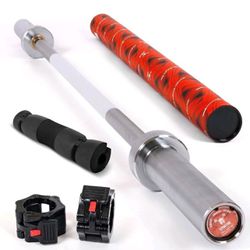 Olympic Barbell | Weight Bar Includes 2 Barbell Collars