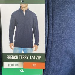 New Orvis Zip neck Sweater
