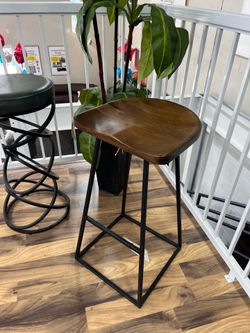 Solid Wood Barstool