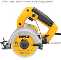 DEWALT Wet Tile Saw, Masonry local pick up only