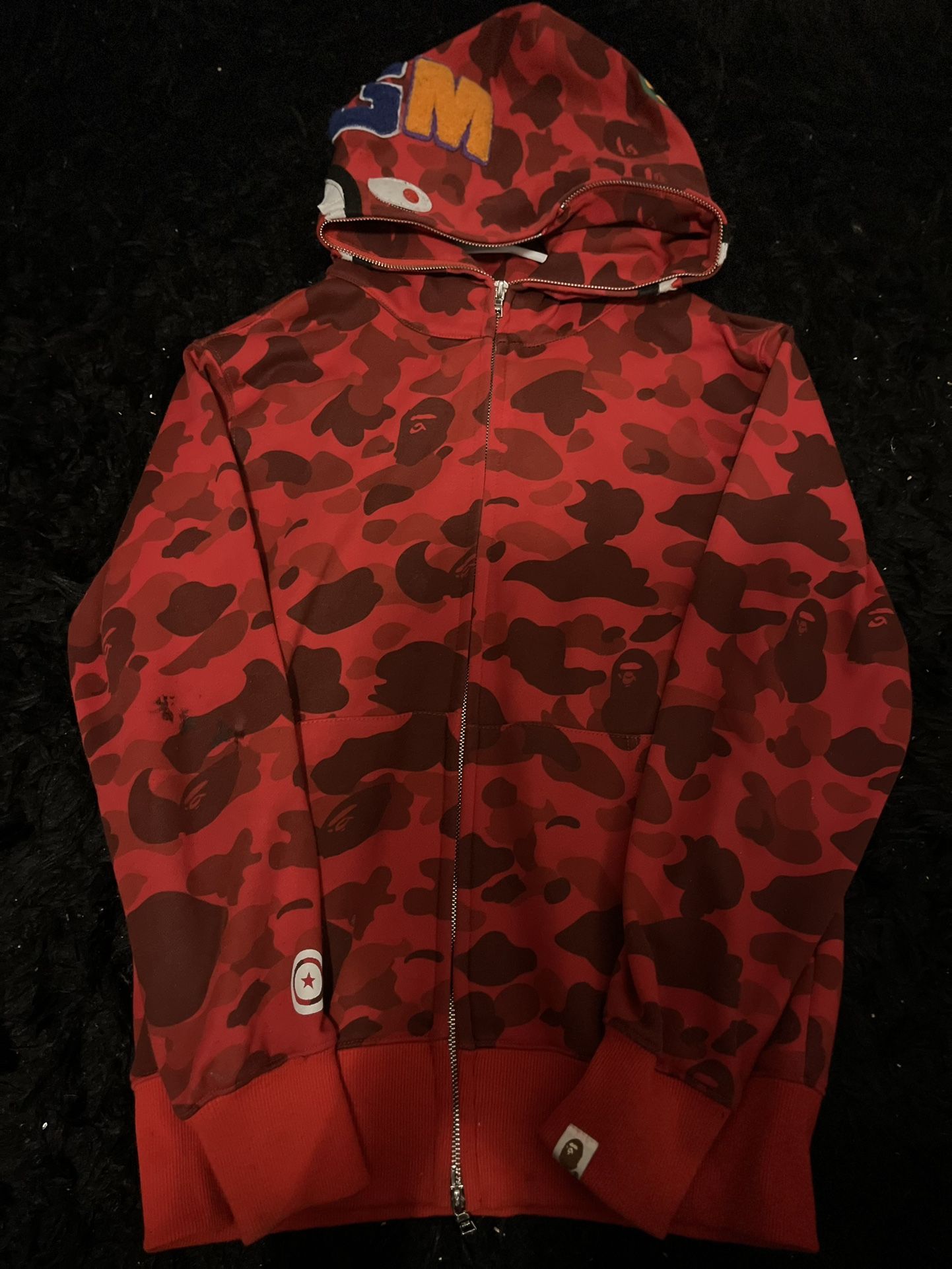 Red bape hoodie