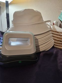 Hat Press With 10 Blank Hats Pics Show Examples 