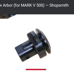 Shopsmith Table Saw Arbor And Dado Arbor