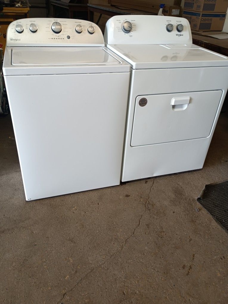 Heavy Duty Whirlpool Washer With A Big Stainless Steel Tub And Dryer They Both Work Great Free Delivery!