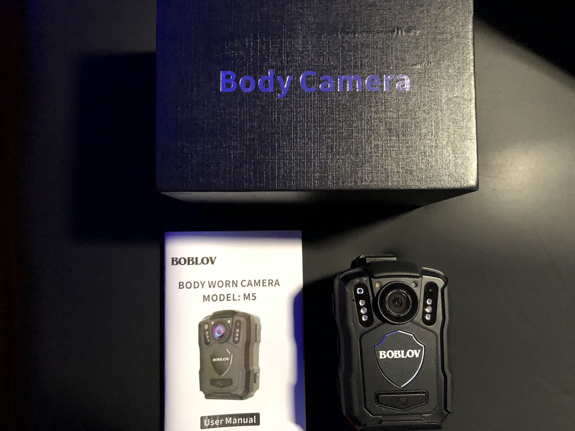 BRAND NEW BOBLOV M5 Police Body Camera & Car Dash Mounted Camera Setup - $115 (Harahan)