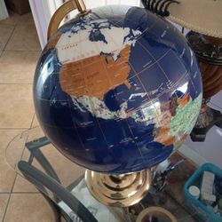 Sami Gem All Real Stone World Globe For Display 