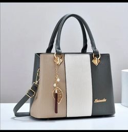 Hairretu Color Block Structured Handbag