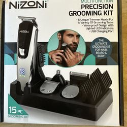 Nizoni Multifunction Precision Grooming Kit - 15 Pieces - New