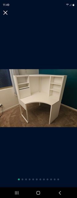 Ikea Large Corner White Dek