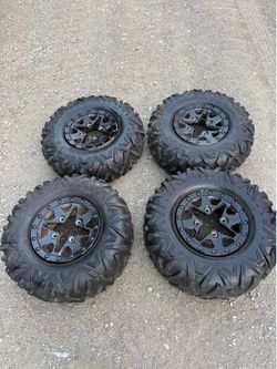 Can-Am Maverick OEM 14” Wheels & Maxxis Bighorn 2.0 Tires – Set of 4
