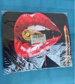 Red Lips Bullet Graphic Mouse Pad