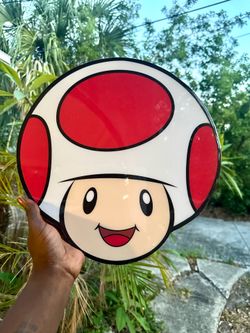 Handmade resin Mario, toad wall art decor Handmade resin Mario, toad wall art decor
