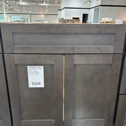 30'' Coal Shaker Bathroom Vanity $269 (Cabinet type)