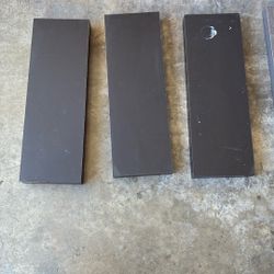 3 Floating Shelves Black 