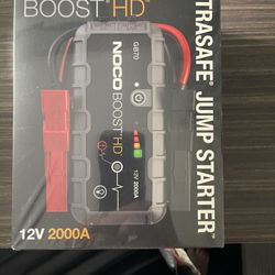 NOCO NEW IN ORIGINAL PACKAGE UNOPENED Boost HD 2000 Amp Ultrasafe Jump starter  