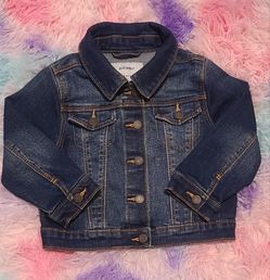 Old Navy Jean Jacket dark blue wash ,Toddler Size 18-24 Months