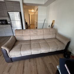 Suede Adjustable Sofa 
