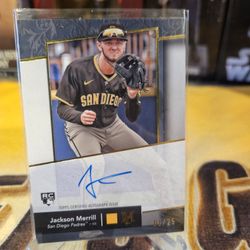 Jackson Merrill 2024 Topps Museum Collection /25 Archival Rookie RC Auto #AA-JME