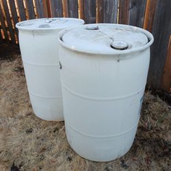 55 Gallons Plastic Barrels Water Reservoir 