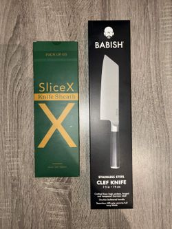 Babish 7.5-inch Clef Knife + SliceX Sheath Bundle