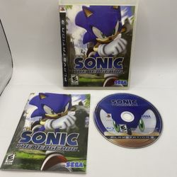Sonic the Hedgehog CIB (Sony PlayStation 3, 2007) Authentic With Manual Tested