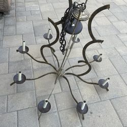 Chandelier, Antique Gold , In good Condition , Asking $150