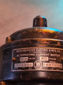 1917 Westinghouse Electric Fan