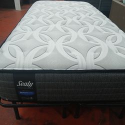 Sealy mattress twin size with bed frame included