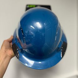 LIFT Safety HIDV-24B iDAX Full Brim Vented Hard Hat - Ratchet Suspension - Blue