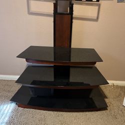 TV Mount W Glass Stand