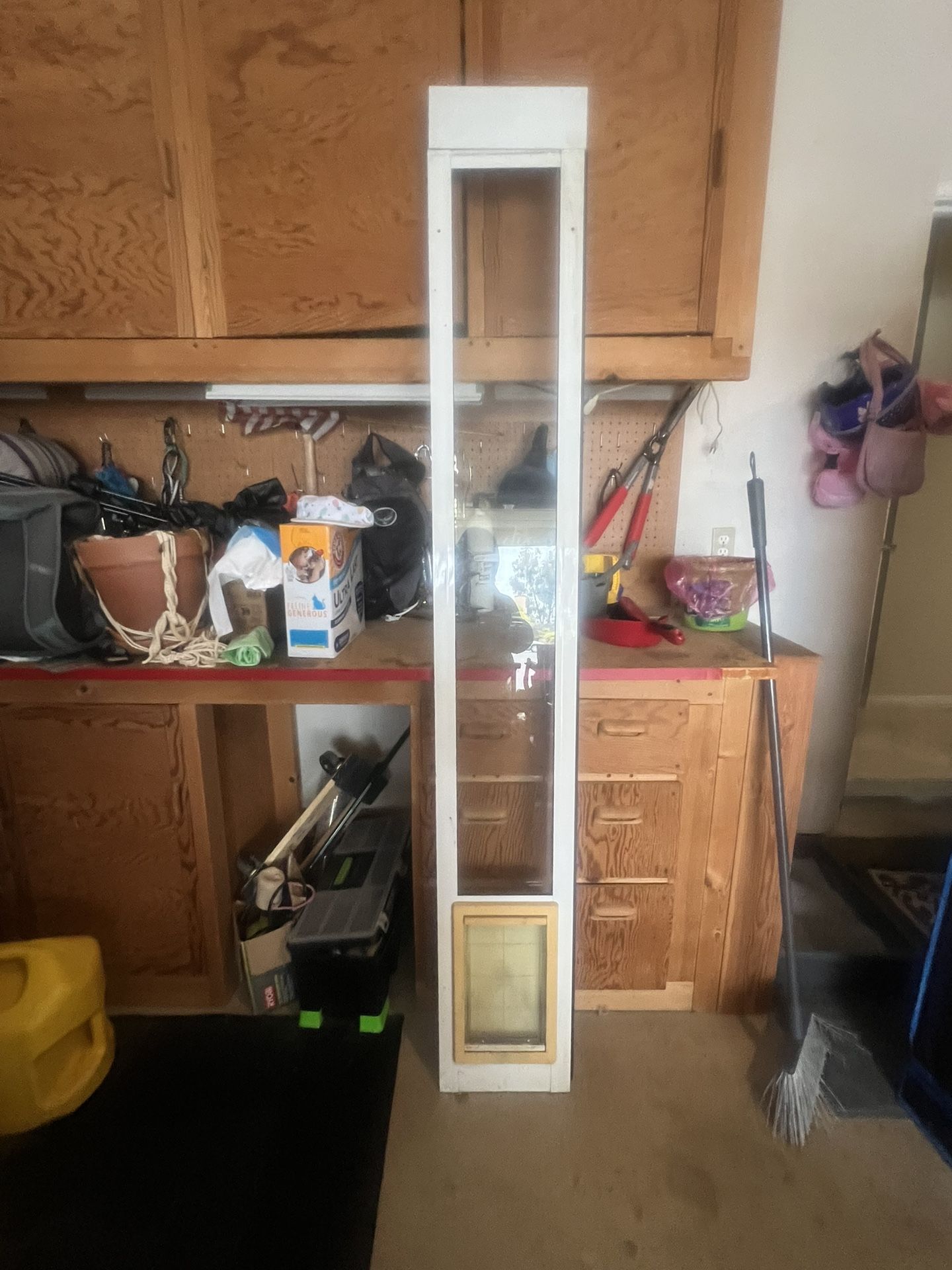Dog Door for Sliding Glass Door,Openable Pet Door for Sliding Glass Doors