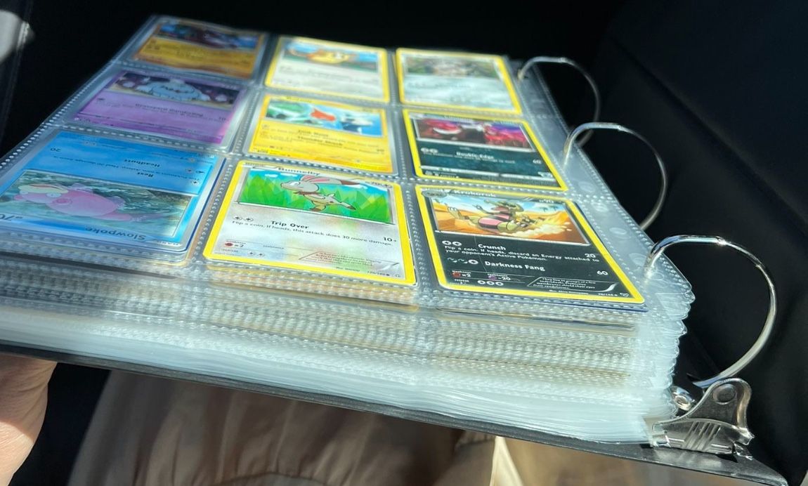 Pokemon Cards with folder