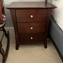 Nightstand And Tall Dresser