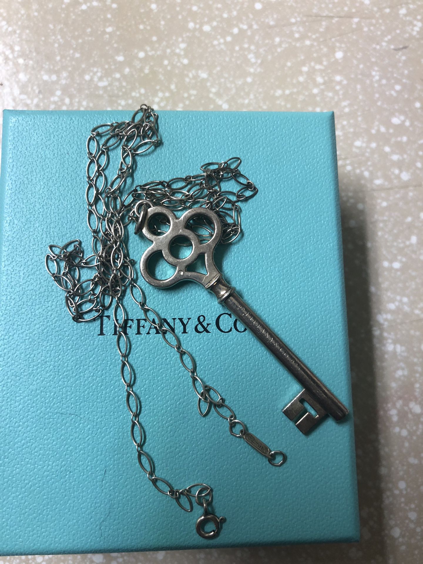 Authentic Tiffany & Co. Key Necklace