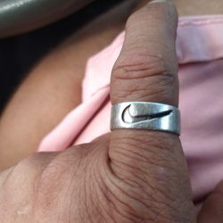 Antique Nike Silver Ring 